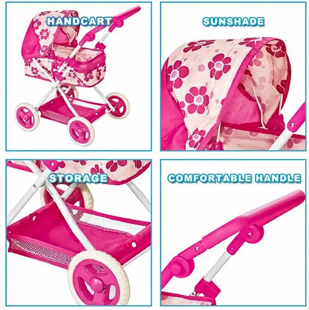 Doll Stroller Canopy Floral