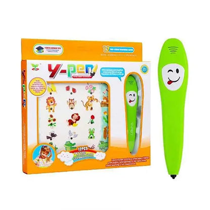 12 flash cards with talking pen english electronic toy 1
