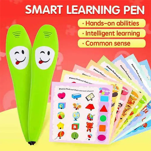 12 flash cards with talking pen english electronic toy 10