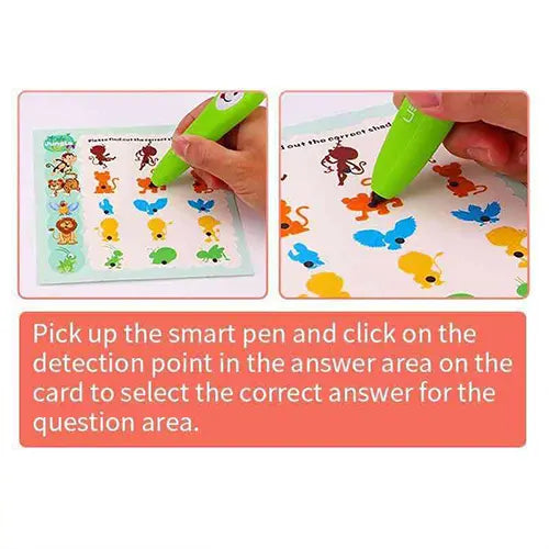 12 flash cards with talking pen english electronic toy 8