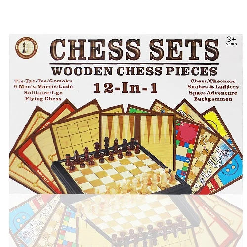 12 in 1 chess board game 1