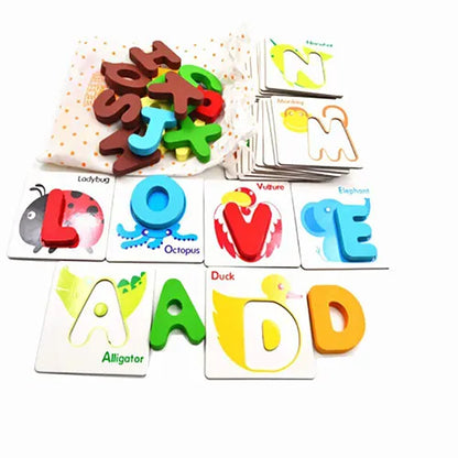 3d puzzle english letters wooden 1