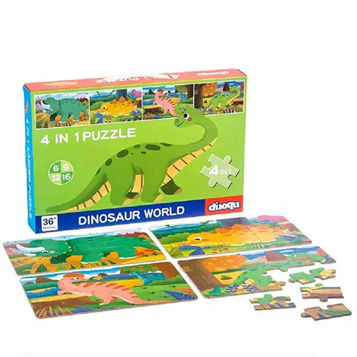 4 in 1 dinosaur puzzle jigsaw 2