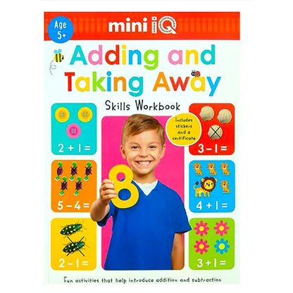 adding and taking away skills workbook mini iq age 5 1