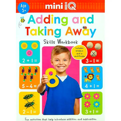 adding and taking away skills workbook mini iq age 5 2