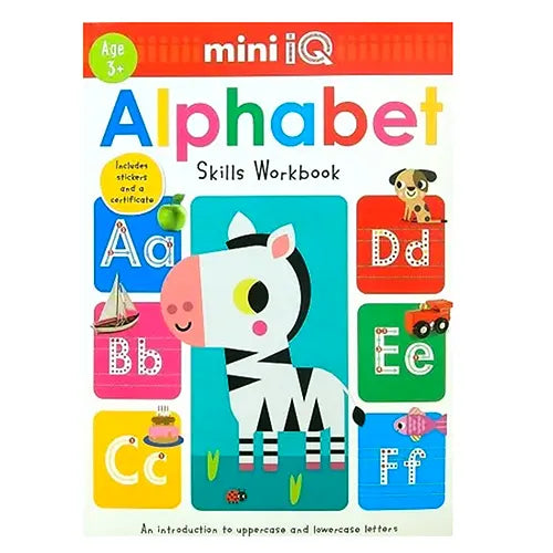 alphabet skills workbook mini iq age 3 1