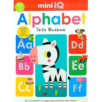 alphabet skills workbook mini iq age 3 2