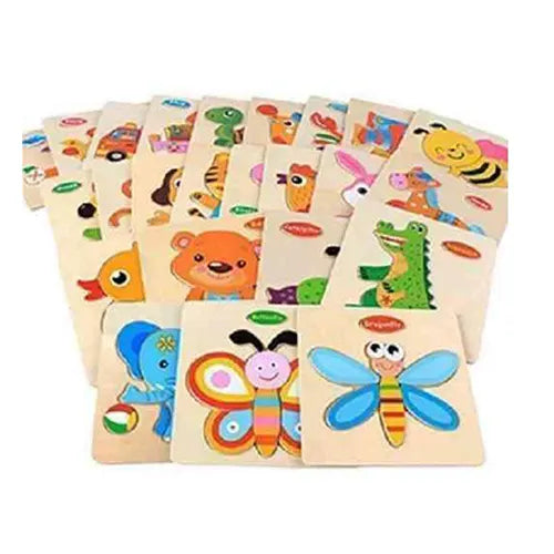 animal fruit vehicle wooden puzzle 1 pc 3