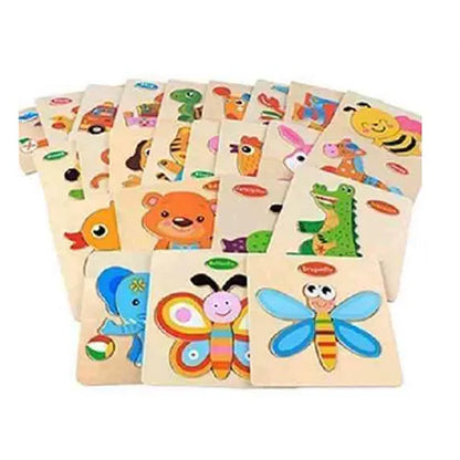 animal fruit vehicle wooden puzzle 4 pc in pack 1