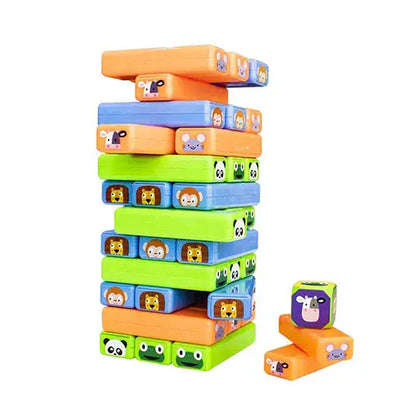 animals stacking game tower building set balancing 2