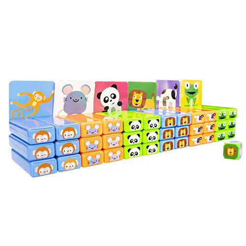 animals stacking game tower building set balancing 3