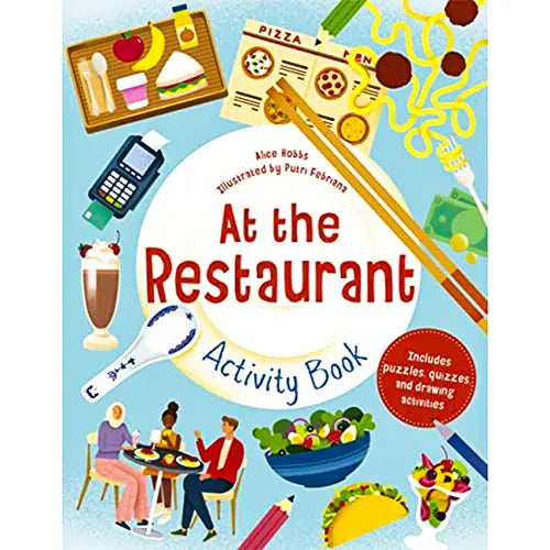 at the restaurant activity book