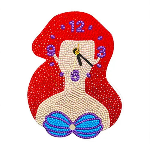 clock diy diamond painting mermaid 1