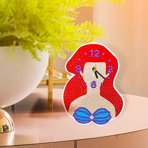 clock diy diamond painting mermaid 3