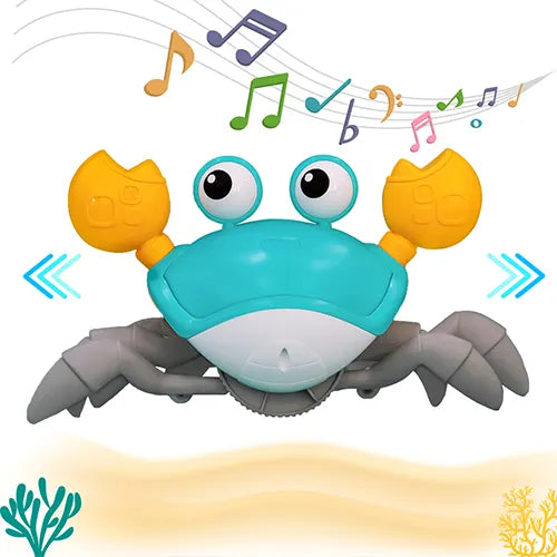 crawling crab toy with music and led light 1