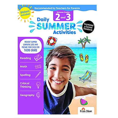 daily summer activities between grades 2 and 3 1
