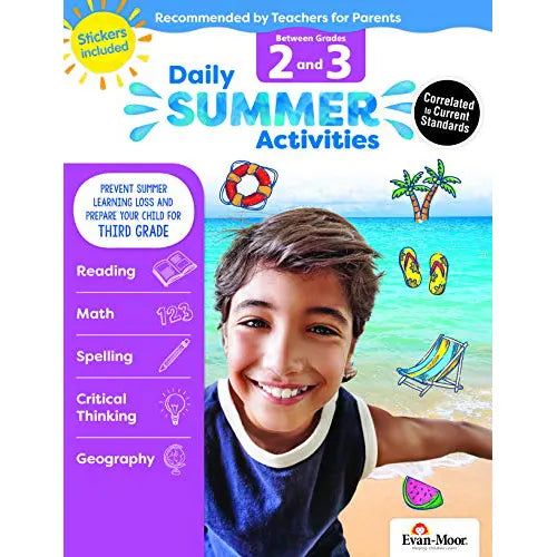daily summer activities between grades 2 and 3 2