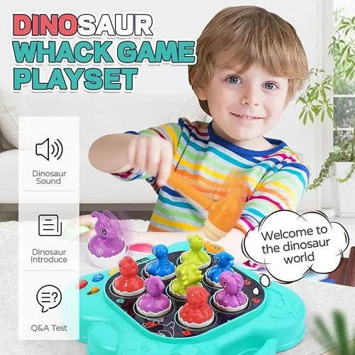 dinosaur toys interactive whack a dino game 8 pcs 5