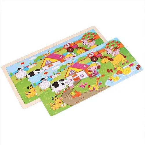 farm life puzzle wooden 2