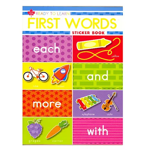 first words sticker book 1