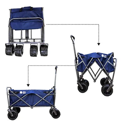 foldable heavy duty outdoor trolley utility transport cart 80kg 11