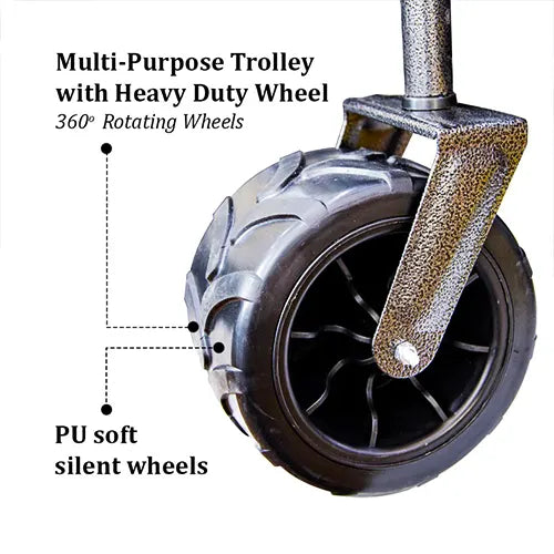 foldable heavy duty outdoor trolley utility transport cart 80kg 16