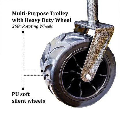 foldable heavy duty outdoor trolley utility transport cart 80kg 16