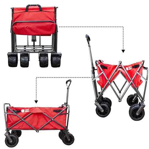 foldable heavy duty outdoor trolley utility transport cart 80kg 27