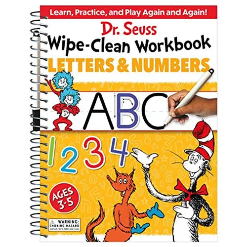 letters and numbers dr seuss wipe-clean workbooks