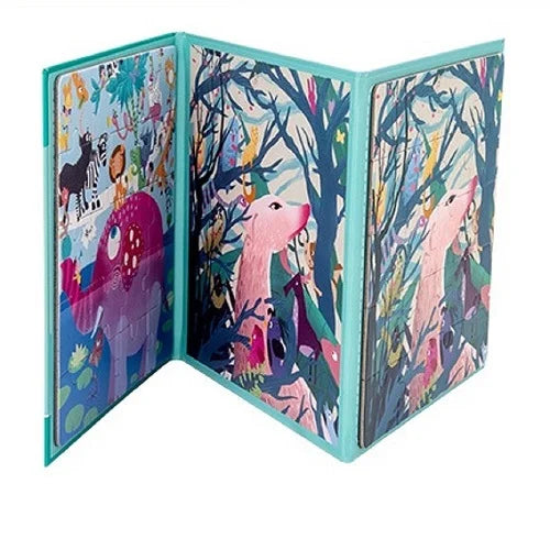 magnetic puzzle 2 in 1 foldable book for toddlers 4