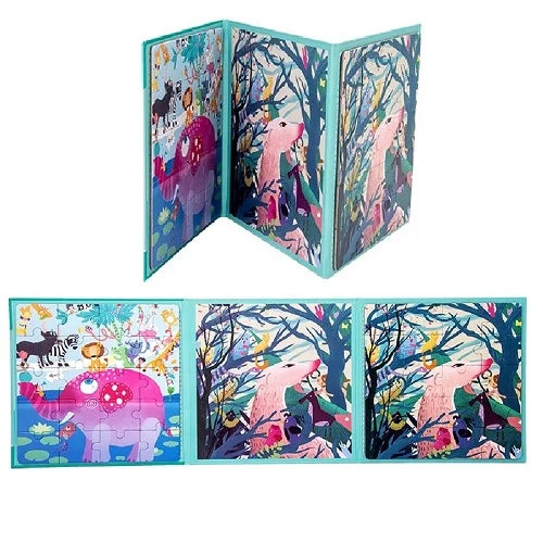 magnetic puzzle 2 in 1 foldable book for toddlers 5