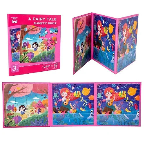 magnetic puzzle 2 in 1 foldable book for toddlers 7