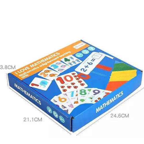 Math Learning Kit for Kids – Numbers, Sticks & Puzzles