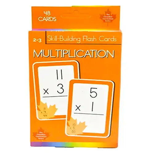 multiplication skill building flash cards