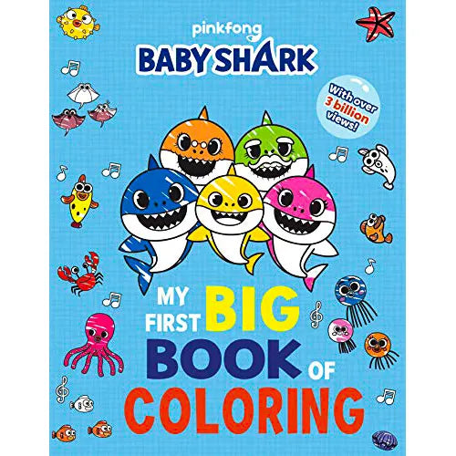 my first big book of coloring baby shark 2