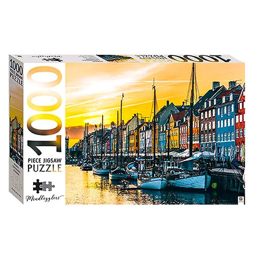 nyhavn copenhagen denmark 1000 piece jigsaw puzzle mindbogglers 1