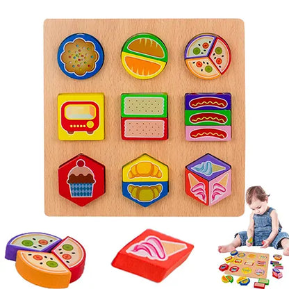paired shape puzzle food 4