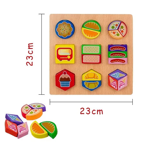 paired shape puzzle food 6