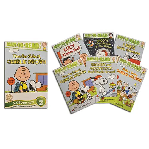 peanuts six book set ready to read level 2 1