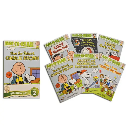 peanuts six book set ready to read level 2 2