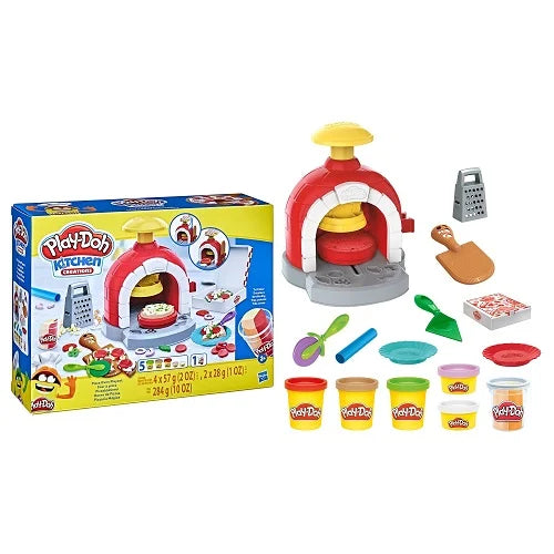 play doh kitchen creations pizza oven playset 5