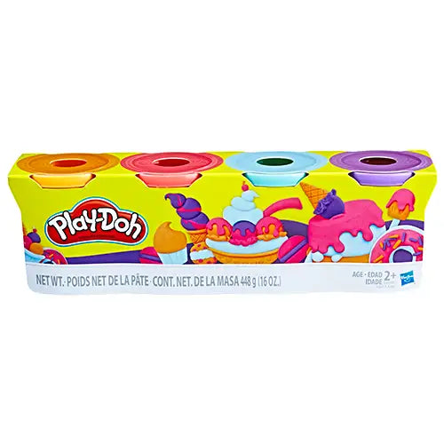 play doh pack of 4 ounce cans of assorted colors ice cream 1