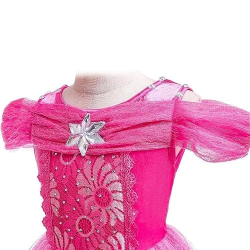 Princess Pink Dress with Butterflies