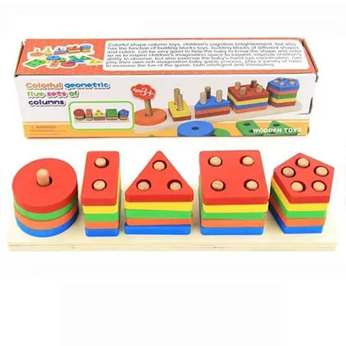 Rectangular Puzzle Stacking Shapes