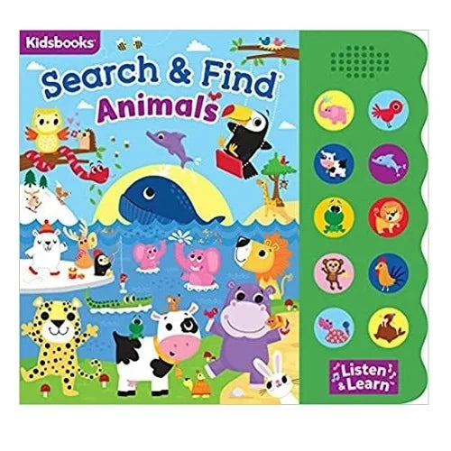 search and find animals listen and learn 2