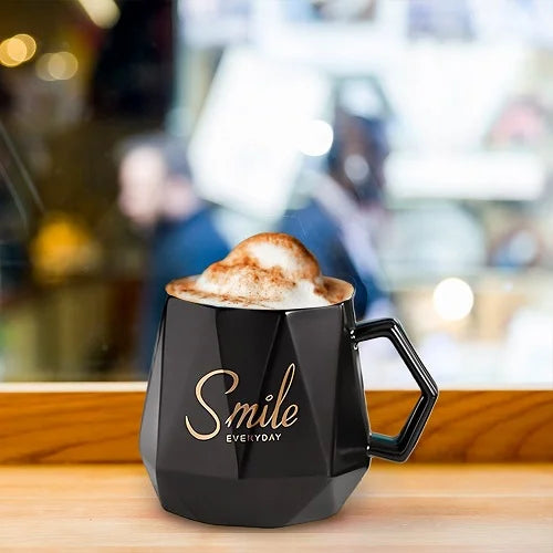 smile premium mug with spoon and lid 11