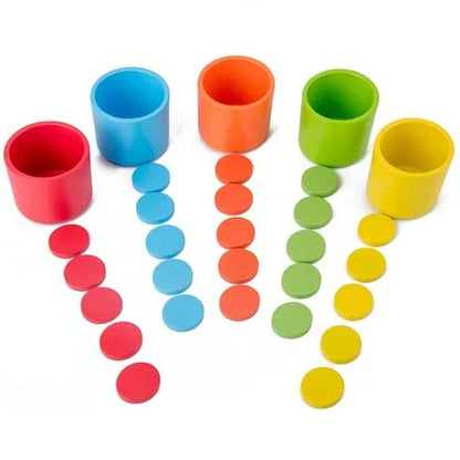 sorting montessori cups 5