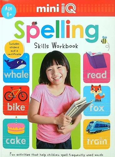 spelling skills workbook mini iq age 6 1