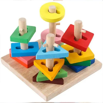 square puzzle stacking shapes 2