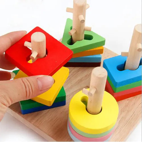 square puzzle stacking shapes 3